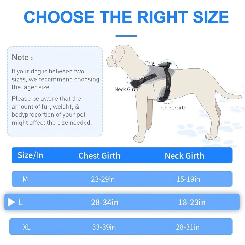 NWOT Reflective Tactical Vest Harness, Heavy-Duty for Large Dogs‎